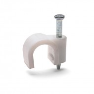 КВТ Скоба пластиковая СПК 5 для круглых кабелей 49459 (цена за уп.) KVT