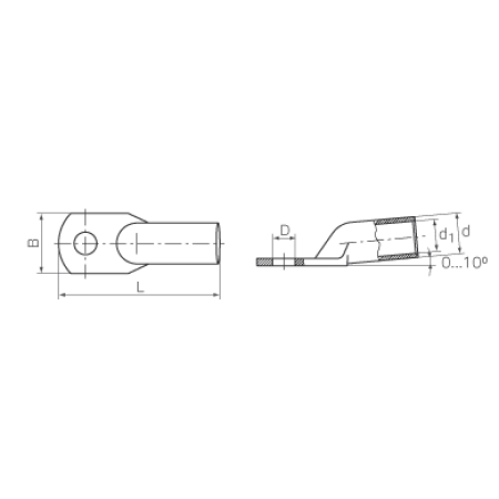 КВТ Наконечник кабельный медный луженый ТМЛс 240–16 (мин партия 10 шт.) 60925 KVT КВТ Наконечник кабельный медный луженый ТМЛс 240–16 (мин партия 10 шт.) 60925 KVT