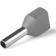 КВТ Наконечник втулочный двойной НШВИ(2) 4.0–12 (мин партия 100 шт.) 61589 KVT