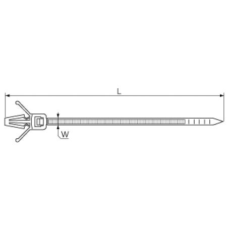 КВТ Стяжка крепежная КСДп 2.5x100 64772 (цена за уп.) KVT КВТ Стяжка крепежная КСДп 2.5x100 64772 (цена за уп.) KVT