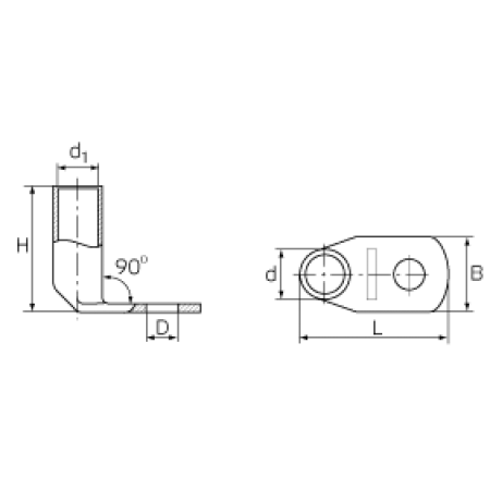 КВТ Наконечник угловой (90°) медный луженый ТМЛс(90) 120-12 (мин партия 10 шт.) 70296 KVT КВТ Наконечник угловой (90°) медный луженый ТМЛс(90) 120-12 (мин партия 10 шт.) 70296 KVT