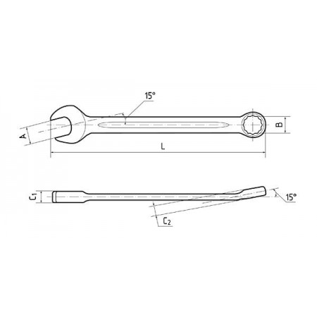 КВТ Ключ комбинированный 14мм серии KBT-PROFESSIONAL, 78378 KVT КВТ Ключ комбинированный 14мм серии KBT-PROFESSIONAL, 78378 KVT