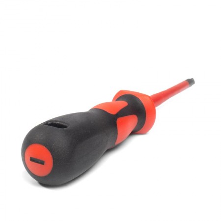 КВТ Диэлектрическая отвертка с изоляцией СЛИМ 6.5х150, 78590 KVT КВТ Диэлектрическая отвертка с изоляцией СЛИМ 6.5х150, 78590 KVT