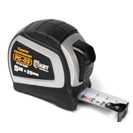 КВТ Рулетка строительная РС-03-5х25 78646 KVT КВТ Рулетка строительная РС-03-5х25 78646 KVT